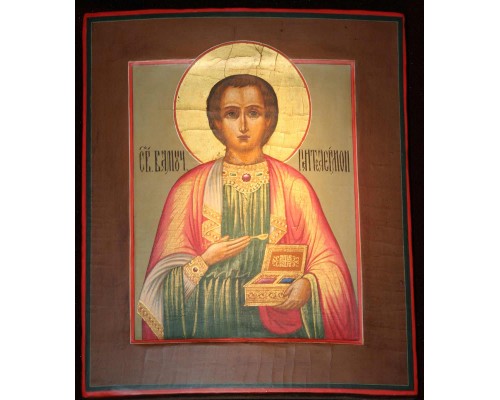 Икона "Св. Великомученик Пантелеимон" (Ярославская школа)