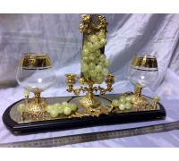 Подарочный винный набор для двоих с виноградом