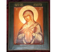 Икона "Пр. Богородица Умягчение злых сердец" (Семистрельная)