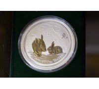 Коллекционная памятная монета - австралийский доллар "Год кролика"